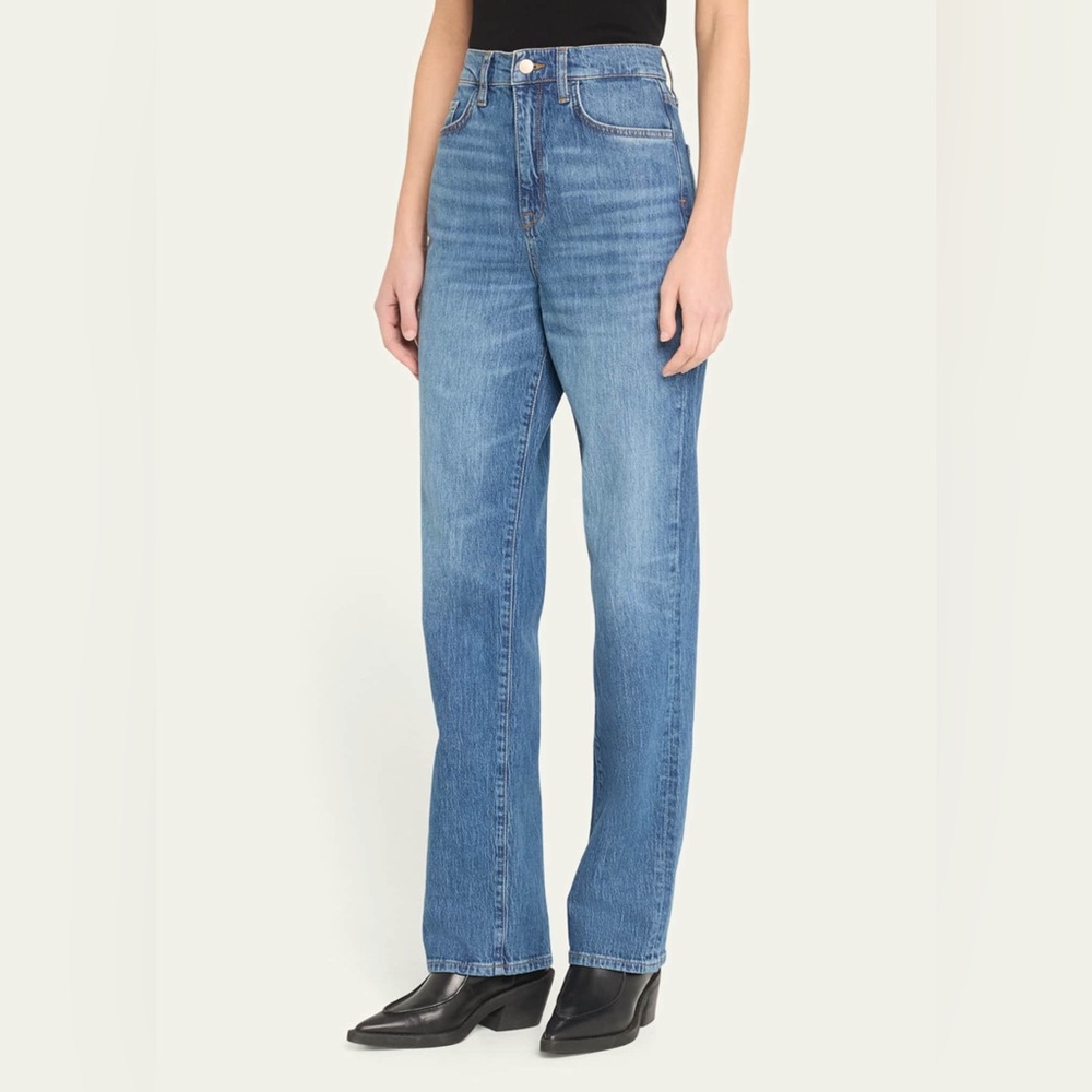 TRIARCHY Ms. Triarchy V-High Rise Straight-Leg Jeans
